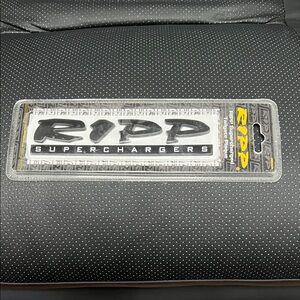 RIPP Superchargers Black and Silver Emblem